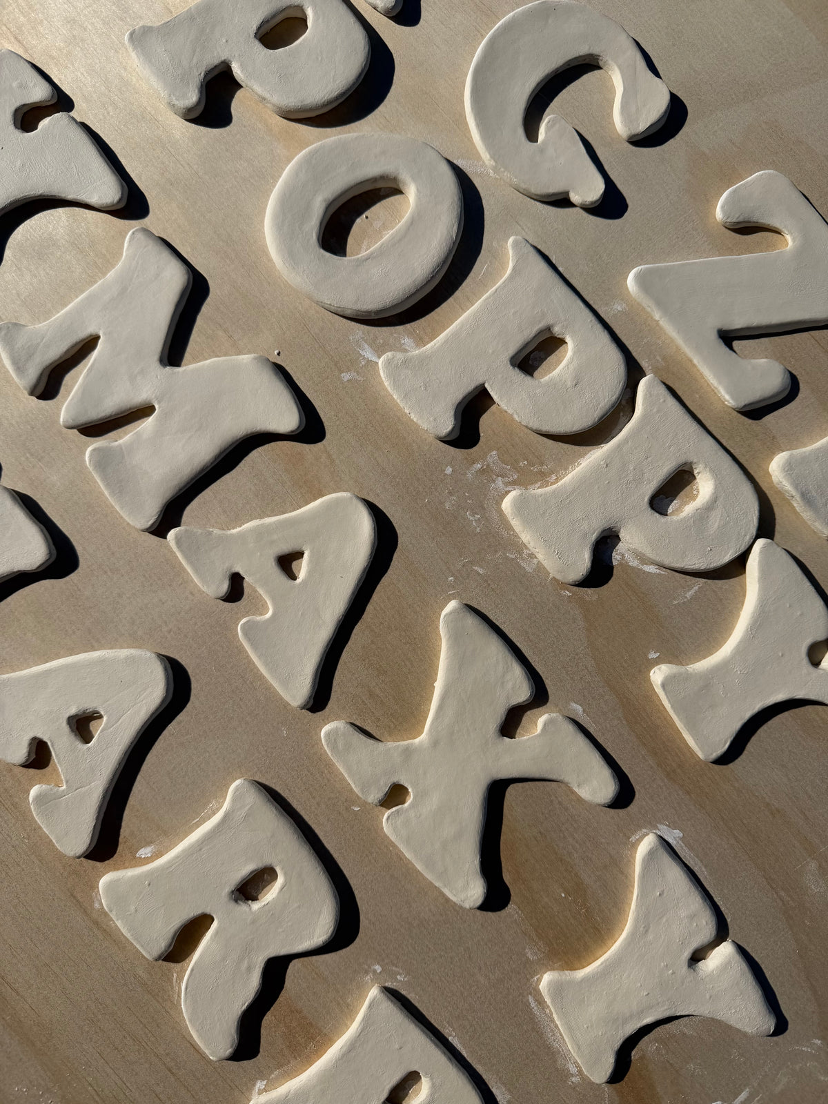 Clay letters