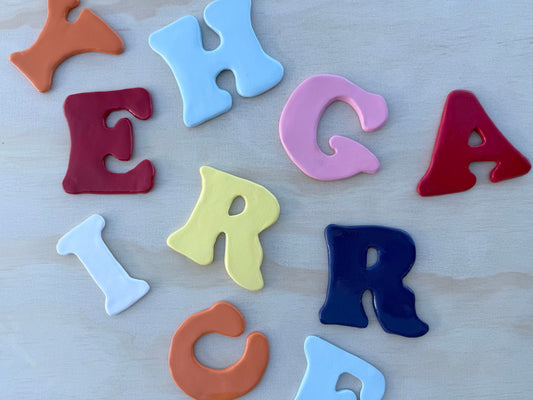 Clay letters
